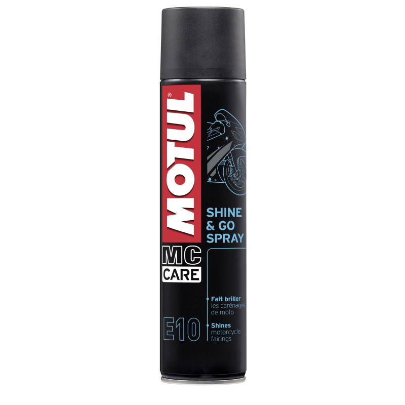 MOTUL Spray Limpiador Moto Todos Materiales E10 Shine Go 0,4L - 103175