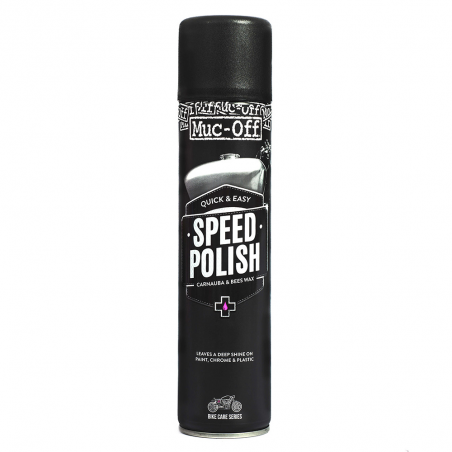 MUC-OFF Spray Pulimento Moto con cera de Carnauba - 400ml 66392
