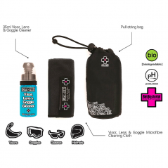 Antibacterial lens and helmet cleaner kit + cloth + Helmet  carry bag