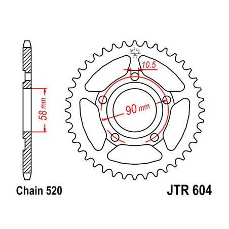 Ring, transmission, rear