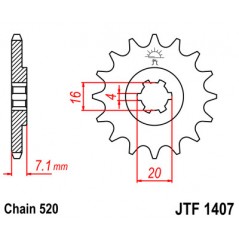 Pinion, attack, transmission front