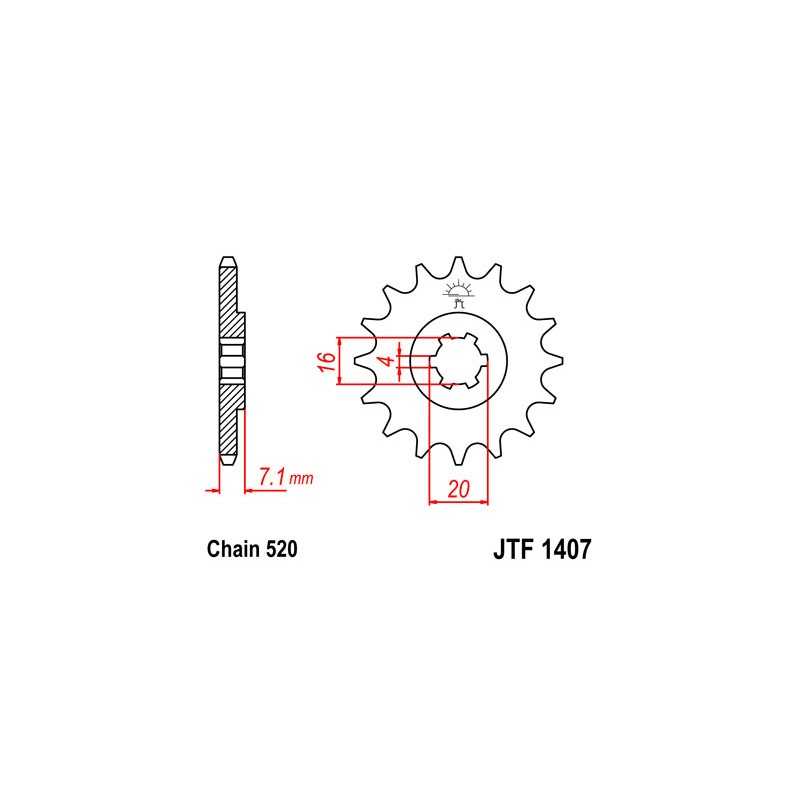Pinion, attack, transmission front