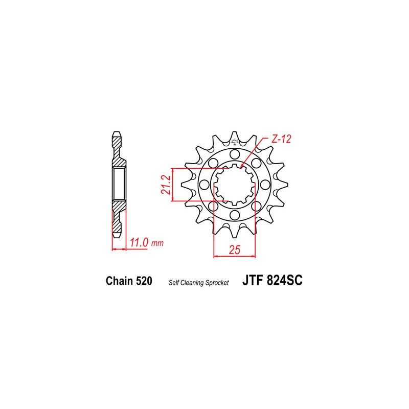 Pinion, attack, transmission front
