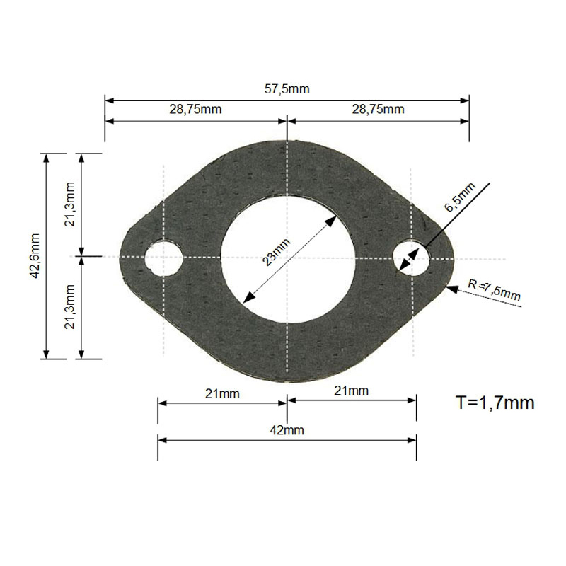 Exhaust gasket all 2T models