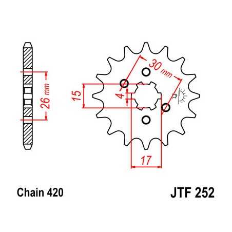 Pinion, attack, transmission front