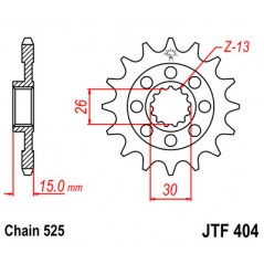 Pinion, attack, transmission front