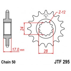 Pinion, attack, transmission front