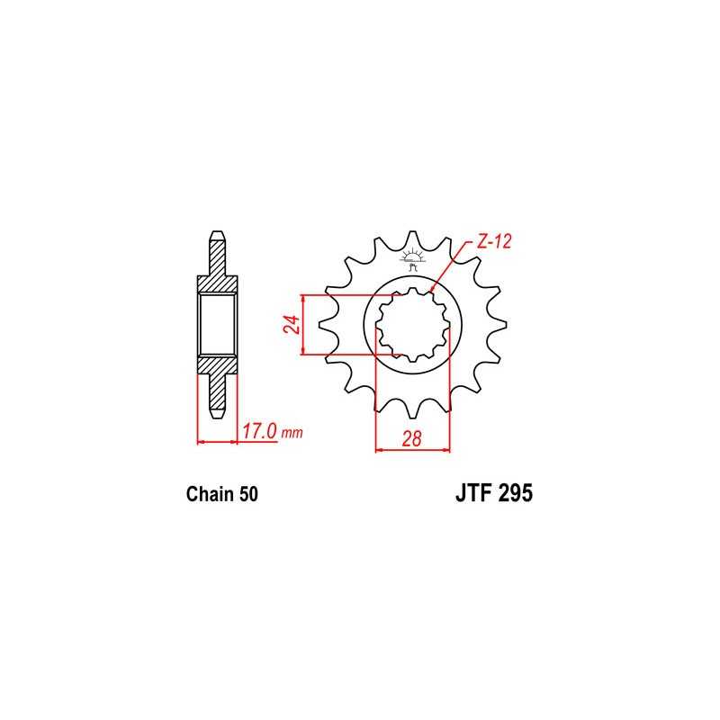 Pinion, attack, transmission front
