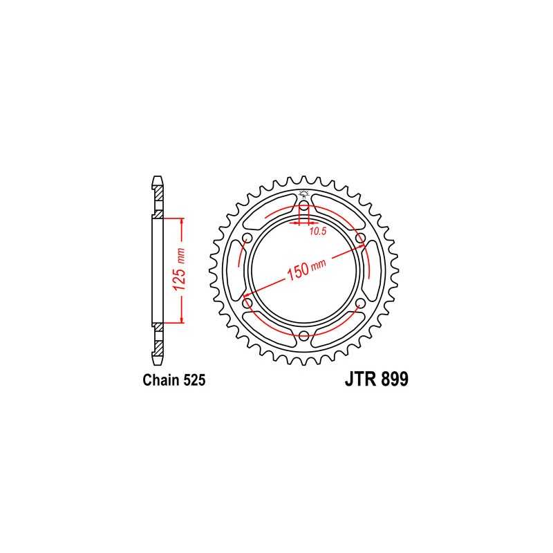 Ring, transmission, rear, steel  JT 899