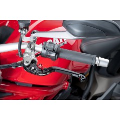 Clutch folding handle, black body