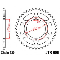 Ring, transmission, rear, steel  JT 606