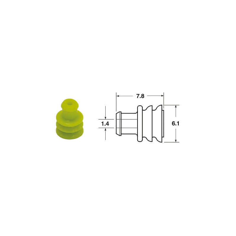 BIHR Junta silicona para conector 1.4 MM 50 U 891355