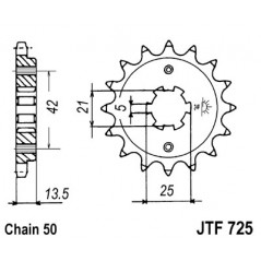 Pinion, attack, transmission front
