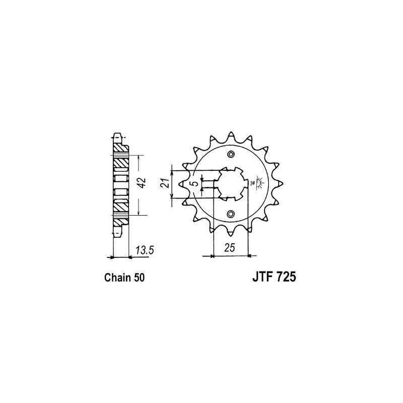 Pinion, attack, transmission front