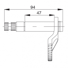 BUZZETTI Eje de pedal arranque motor a pie 35381