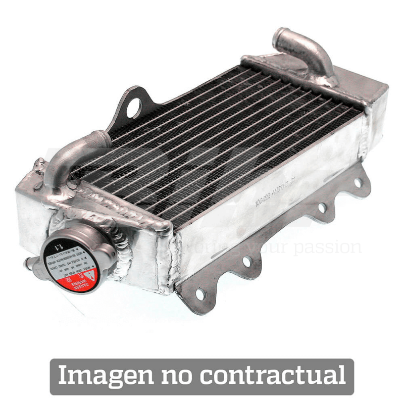 Welded aluminum radiator oversized right