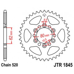 JT SPROCKETS Corona plato transmision trasero acero 1845 R1845