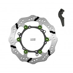 Oversized floating brake disc