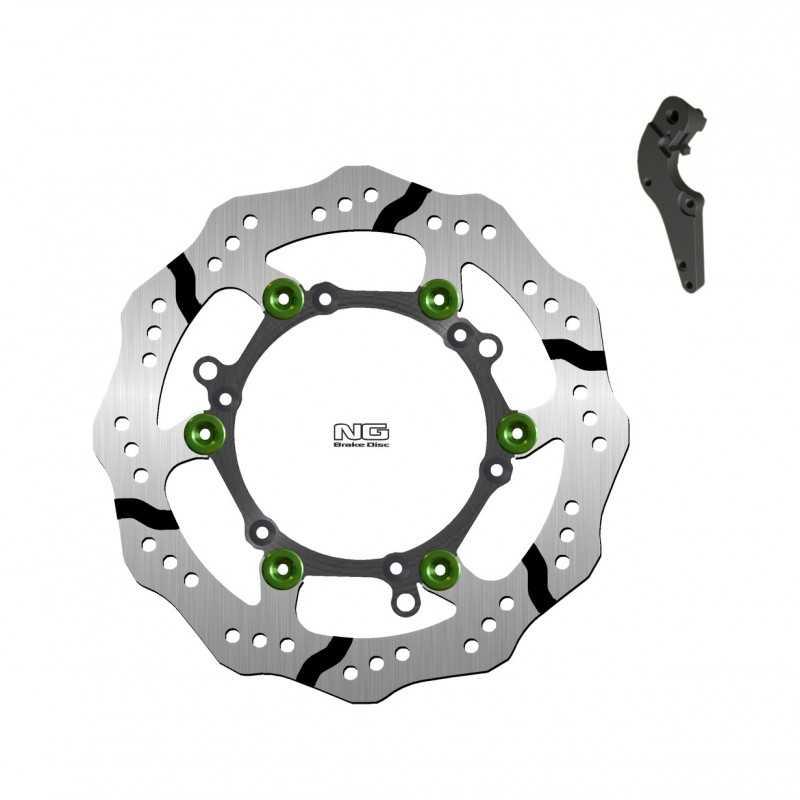 Oversized floating brake disc