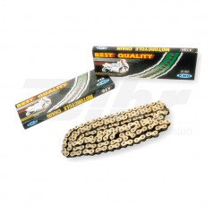 Chain, motorcycle, gold/black  KMC 420 x 136