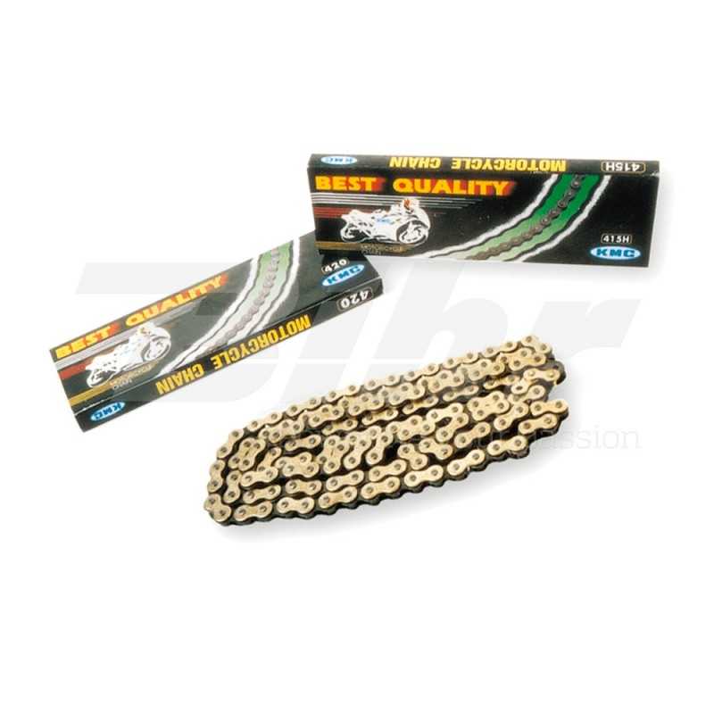 Chain, motorcycle, gold/black  KMC 420 x 136
