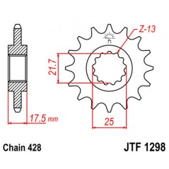 Pinion, attack, transmission front
