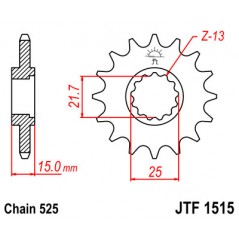 Pinion, attack, transmission front