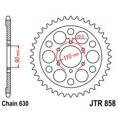 JT SPROCKETS Corona plato transmision trasero R858