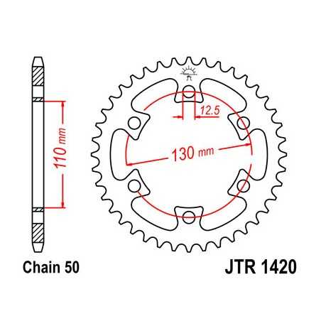 Ring, transmission, rear, steel  JT 1420