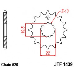 Pinion, attack, transmission front