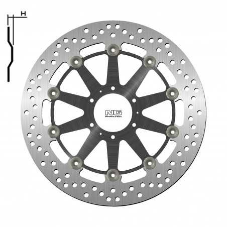 Floating brake disc 1446G 296X62X5