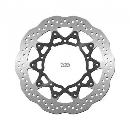 flotende vådenskiver foran med bølget design 902x ø310 x ø132 x 5 mm