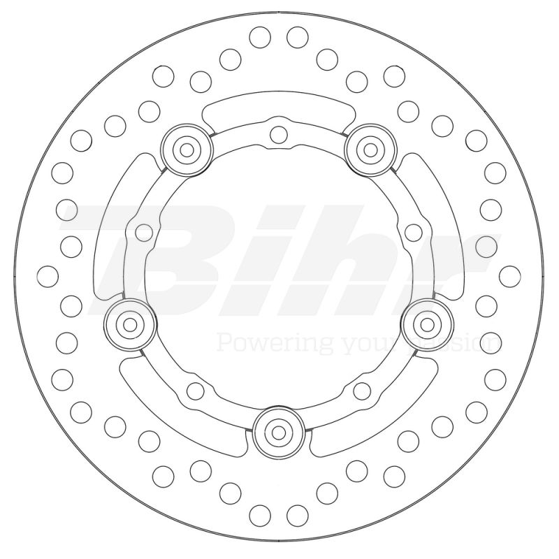 NG BRAKE DISK Disco de freno flotante competición 610F Ø200 x Ø96.5 4 962610F