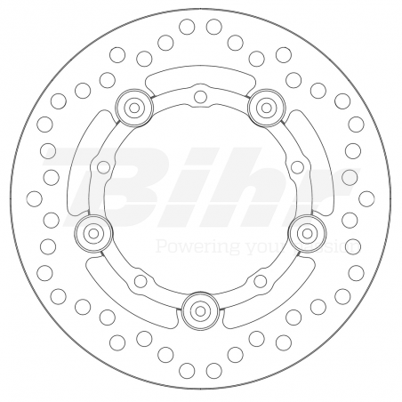 NG BRAKE DISK Disco de freno flotante competición 610F Ø200 x Ø96.5 4 962610F