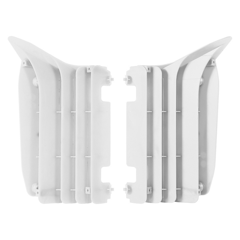 White radiator fins