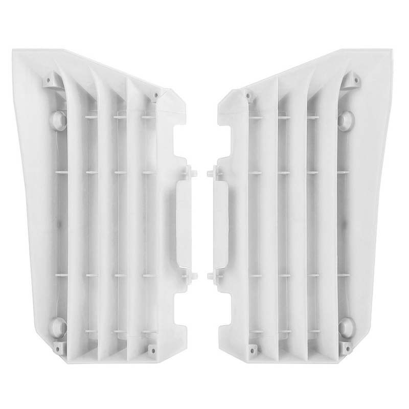 White radiator fins