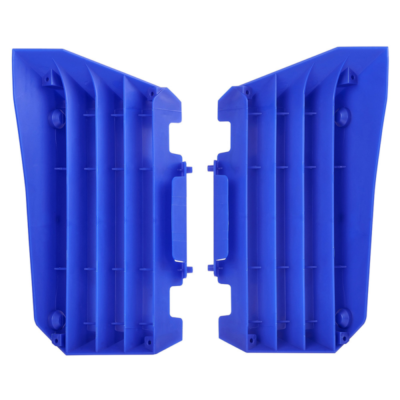 Blue radiator fins