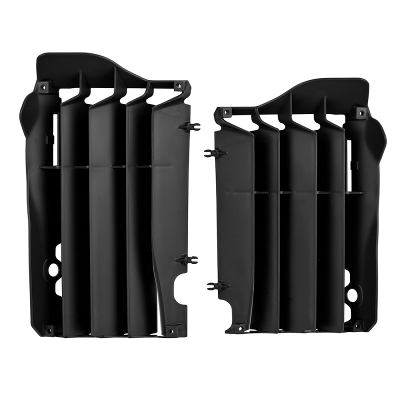 Black radiator fins