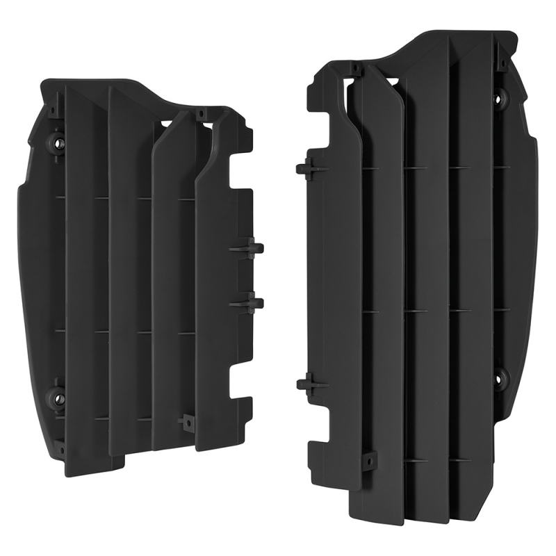 Black radiator fins