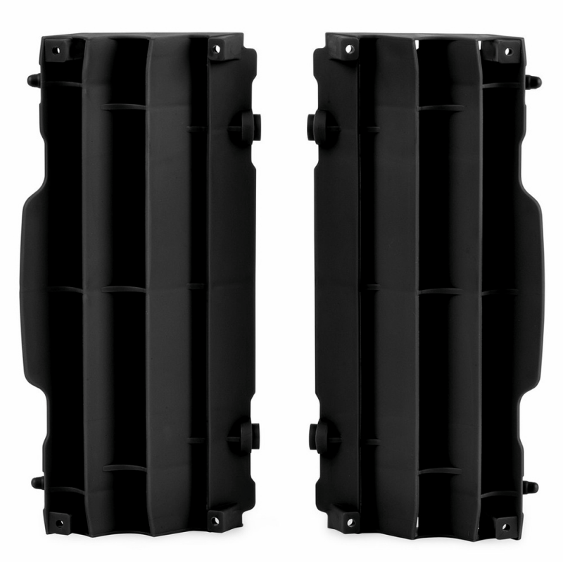 Black radiator fins