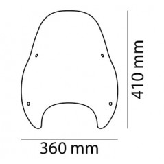 PUIG Windshield dome hand windshield accessory 0840