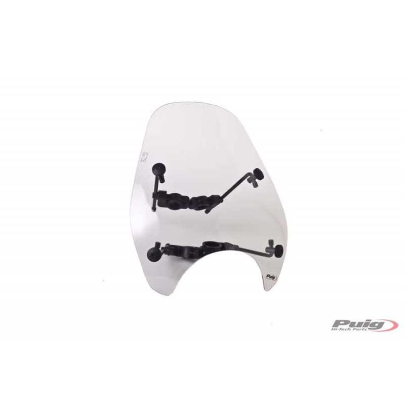 PUIG Carenabrises universales para motocicletas custom y naked - Ahumado Transparente 0840