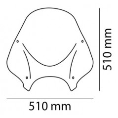 PUIG Carenabrises RANGER Universal para motocicletas custom y naked 0328