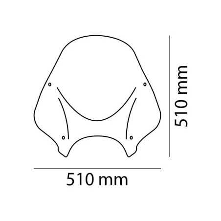 PUIG Carenabrises RANGER Universal para motocicletas custom y naked 0328