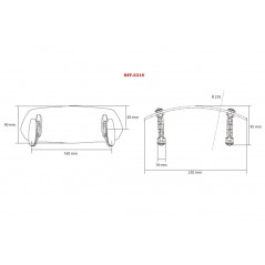 PUIG Visera multiregulable para cúpula touring con pinza - 6319