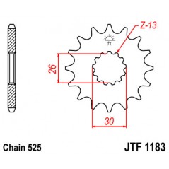 JT SPROCKETS Piñon ataque transmision delantero F1183