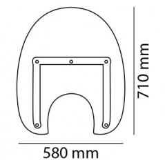 PUIG Windshield dome hand windshield accessory 1129