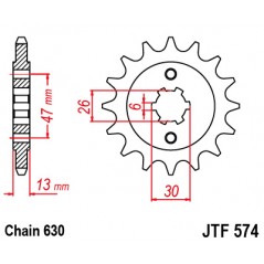 Pinion, attack, transmission front