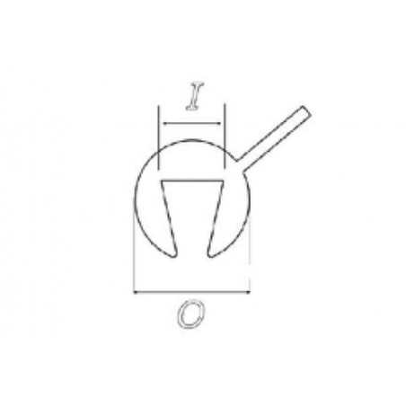 PUIG Ribete perfil canteado cupulas moto 6,2x3,6 con saliente 4748