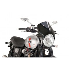 PUIG WINDSHIELD DOME VISION BLACK HOUSING 003N